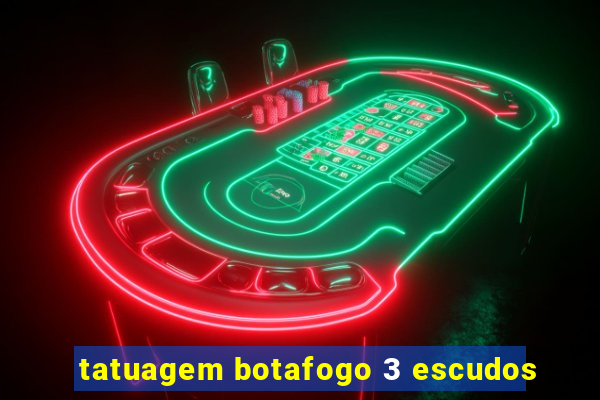 tatuagem botafogo 3 escudos